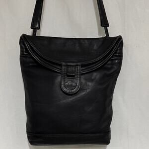 Jane Hopkinson Black Leather Shoulder Big (1989)